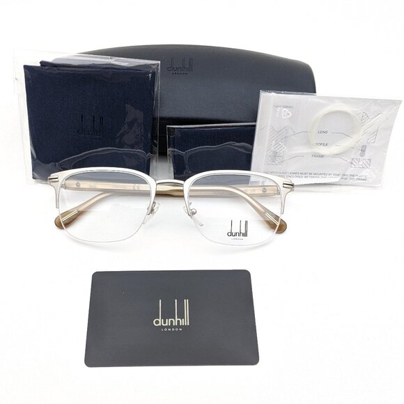 🕶️Made in Italy! Dunhill VDH080 Eyeglasses 53/20 145 | ALT225🕶️ - Picture 1 of 9
